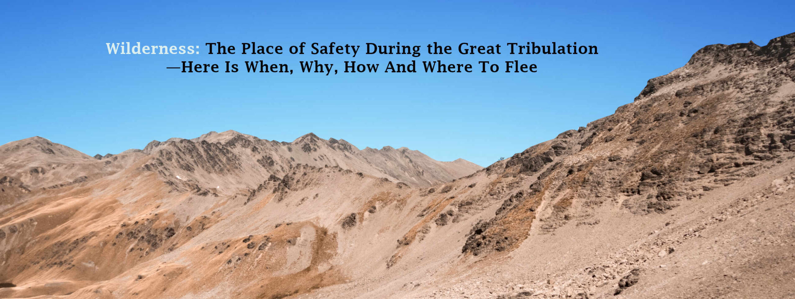 wilderness_the place of safety